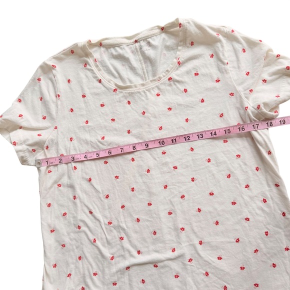 Duluth Trading Co Womens Mushroom Print Cotton T-Shirt L Cottagecore Fairycore - Picture 3 of 6